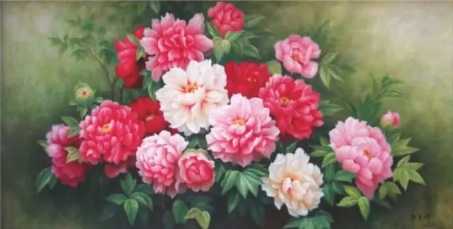 Tranh Hoa Mẫu Đơn