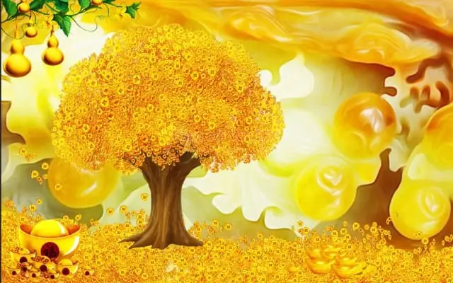 Tranh Cây Kim Tiền Vàng