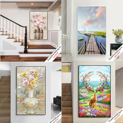 Tranh Trang Trí Cầu Thang Hiện Đại
