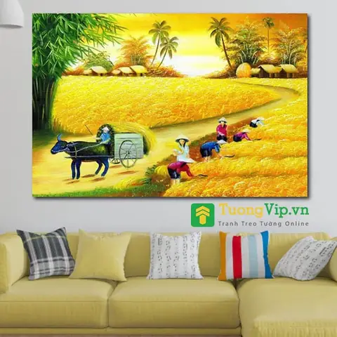 Một Số Dòng Tranh Phong Cảnh Quê Hương Đẹp Nhất Tại Tường Vip