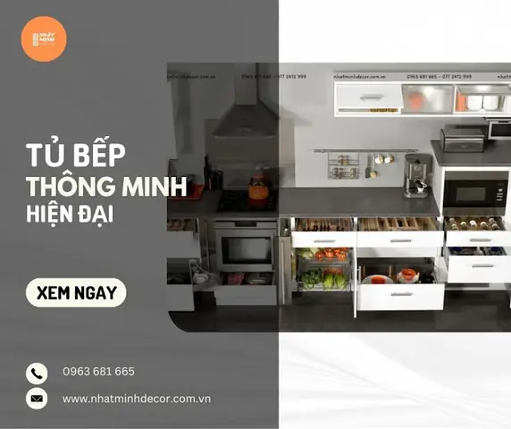 Mẫu Tủ Bếp Thông Minh Đa Năng Tiện Lợi Nhất Mẫu Tủ Bếp Thông Minh Đa Năng Tiện Lợi Nhất