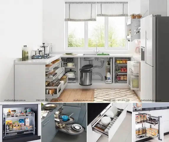 Tủ Bếp Thông Minh Hiện Đại Tủ Bếp Thông Minh Hiện Đại