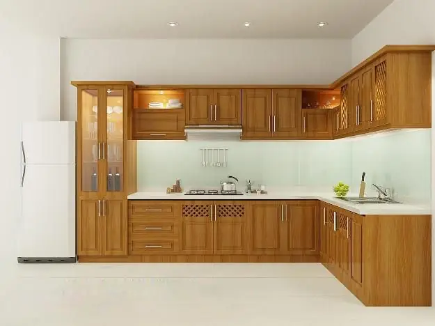Các Kiểu Tủ Bếp Treo Tường Bằng Gỗ Các Kiểu Tủ Bếp Treo Tường Bằng Gỗ