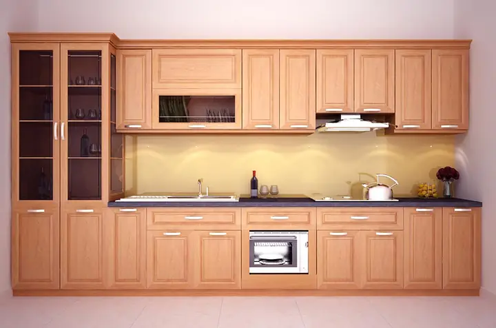 Các Kiểu Tủ Bếp Treo Tường Bằng Gỗ Các Kiểu Tủ Bếp Treo Tường Bằng Gỗ