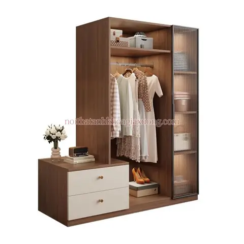 Mô Tả Sản Phẩm: Tủ Đựng Quần Áo Gỗ Ép Hiện Đại Giá Rẻ