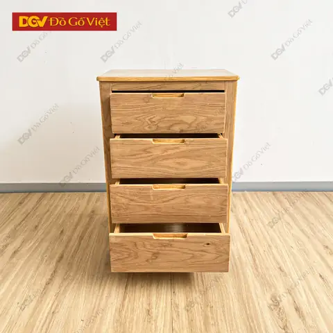 Tủ Để Đồ Mini Gỗ Sồi Tự Nhiên 4 Ngăn Kéo Nhỏ Gọn Tiện Lợi Tủ Để Đồ Mini Gỗ Sồi Tự Nhiên 4 Ngăn Kéo Nhỏ Gọn Tiện Lợi