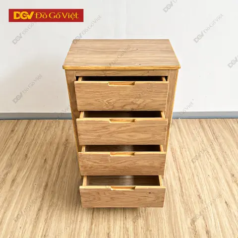 Tủ Để Đồ Mini Gỗ Sồi Tự Nhiên 4 Ngăn Kéo Nhỏ Gọn Tiện Lợi Tủ Để Đồ Mini Gỗ Sồi Tự Nhiên 4 Ngăn Kéo Nhỏ Gọn Tiện Lợi