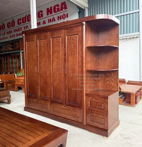 Tủ Gỗ Sồi Nga 4 Cánh: Lựa Chọn Nội Thất Bền Đẹp Cho Gia Đình