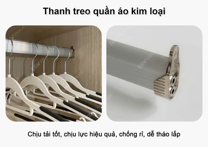 Tủ Quần Áo Gỗ Công Nghiệp