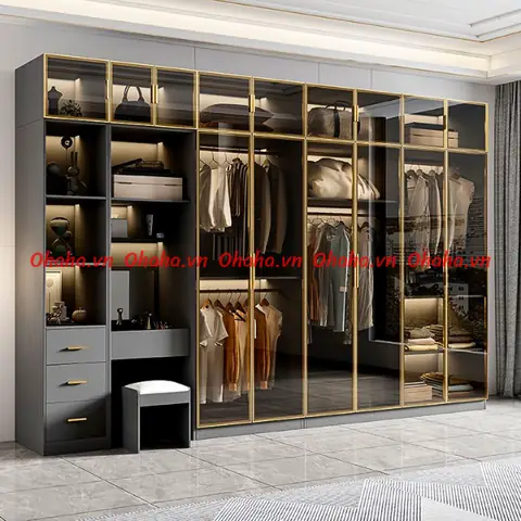 Tủ Quần Áo Cánh Kínhohaha Tck003- Sang Trọng & Hiện Đại