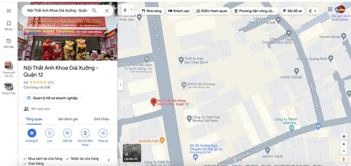 Cửa Hàng Nội Thất Anh Khoa Quận 12 Cửa Hàng Nội Thất Anh Khoa Quận 12