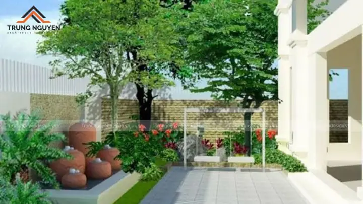 Bố Trí Cây Xanh Và Tiểu Cảnh