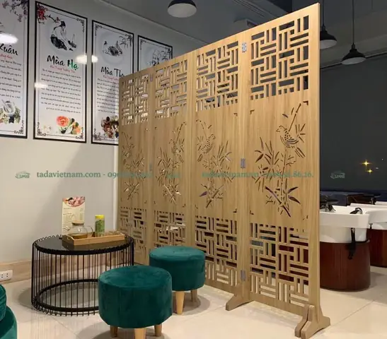 Vách Bình Phong Chim Trúc Di Động Tada - Td959