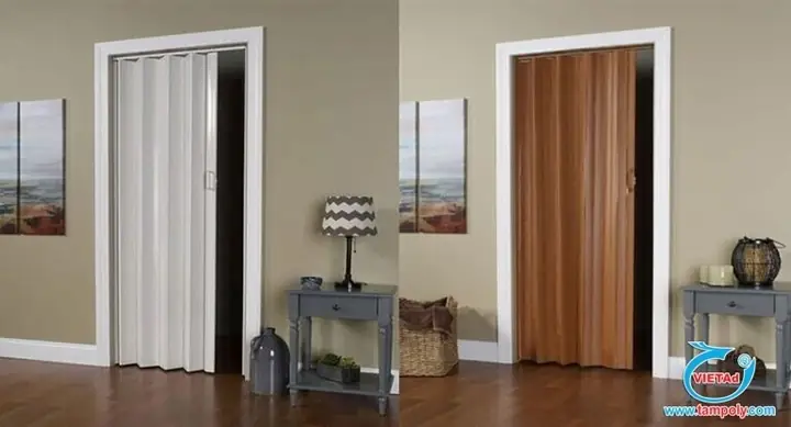 Vách Ngăn Vệ Sinh Dạng Cửa Xếp Bằng Nhựa
