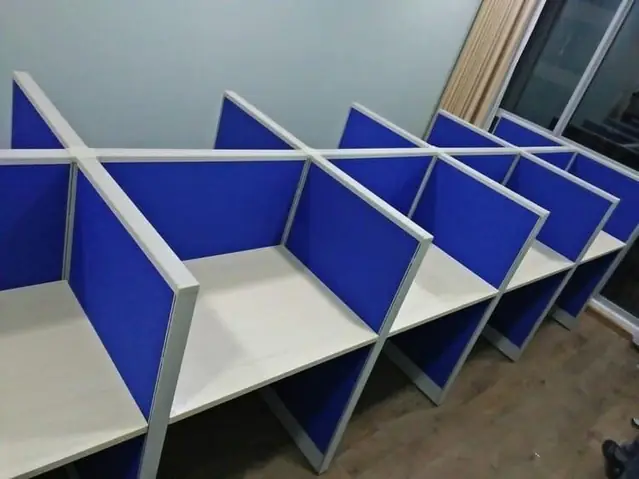 Mẫu Vách Ngăn Văn Phòng Khung Nhôm Bọc Vải Nỉ