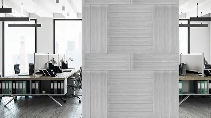 Mẫu Vách Ngăn Văn Phòng Từ Tấm Xi Măng Duraflex