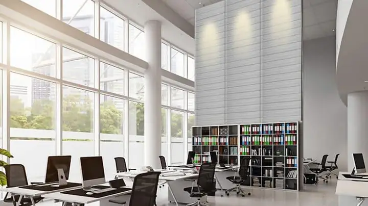 Mẫu Vách Ngăn Văn Phòng Từ Tấm Xi Măng Duraflex