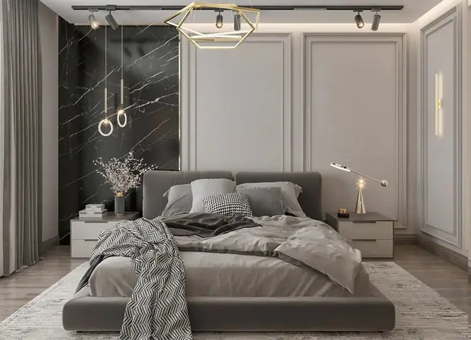 Trang Trí Tường Phòng Ngủ Phong Cách Tân Cổ Điển