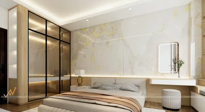 Trang Trí Tường Phòng Ngủ Phong Cách Tân Cổ Điển