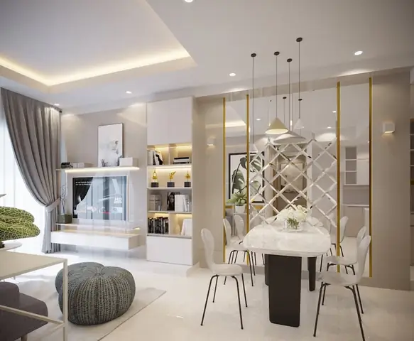 Xu Hướng Sử Dụng Vật Liệu Trang Trí Phòng Khách Hiện Đại