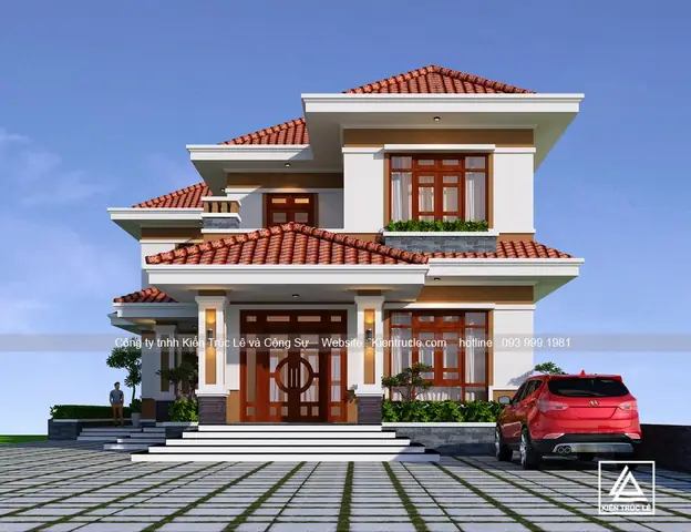 Mẫu Biệt Thự 2 Tầng 150m2 Mái Thái