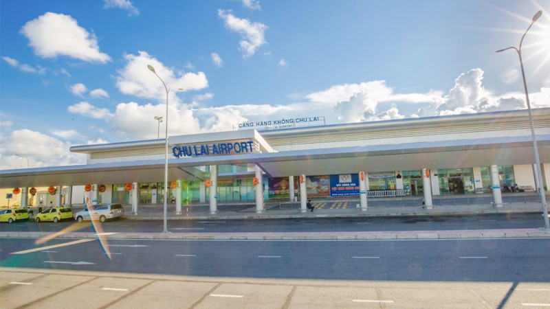 Vị trí địa lý của sân bay Chu Lai tại miền Trung Việt Nam