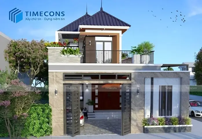 Nhà Ống 2 Tầng Với 200 Triệu Mái Nhật