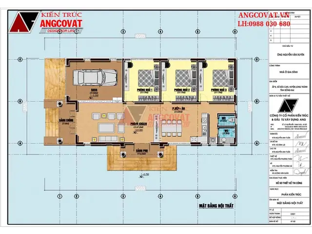 Mẫu 7: Nhà Cấp 4 Có Phòng Khách Liền Bếp Diện Tích 170m2: Mẫu 7: Nhà Cấp 4 Có Phòng Khách Liền Bếp Diện Tích 170m2: