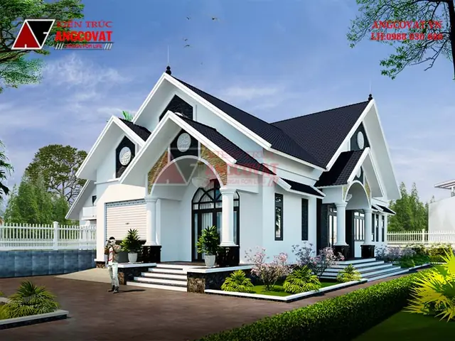 Mẫu 7: Nhà Cấp 4 Có Phòng Khách Liền Bếp Diện Tích 170m2: Mẫu 7: Nhà Cấp 4 Có Phòng Khách Liền Bếp Diện Tích 170m2: