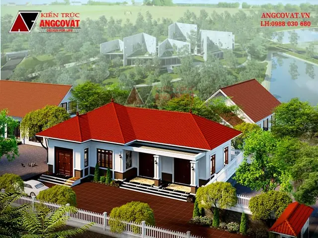 Mẫu 5 Nhà Cấp 4 Phòng Khách Liền Bếp 140m2: Mẫu 5 Nhà Cấp 4 Phòng Khách Liền Bếp 140m2: