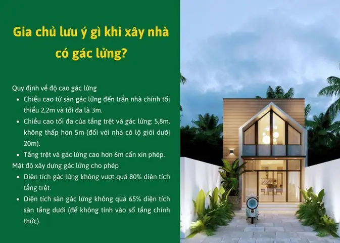 Quy Định Về Độ Cao Gác Lửng