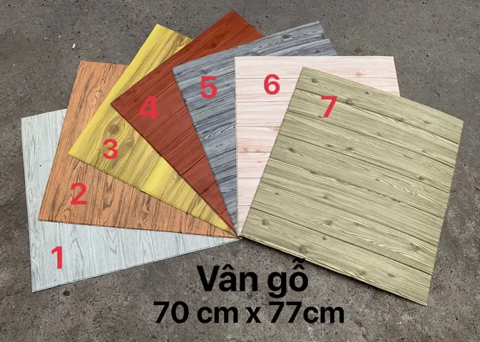 Trang Trí Phối Màu Xốp Dán Tường Phòng Ngủ