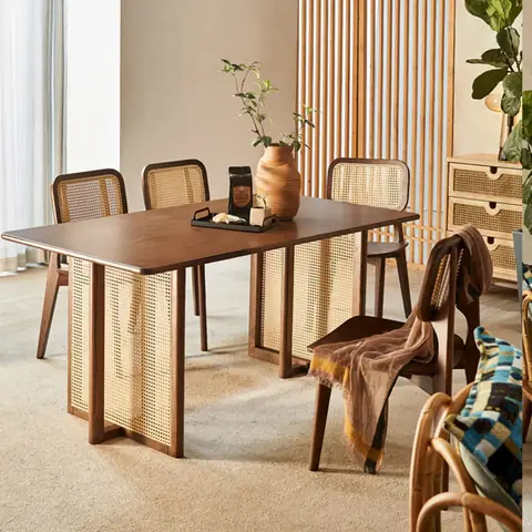 Bộ Bàn Ăn 4 Ghế Gỗ Sồi – Thiết Kế Rustic Nhỏ Gọn, Tối Giản Mà Ấm Cúng