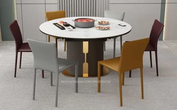 Bàn Ăn Tròn 6 Ghế
