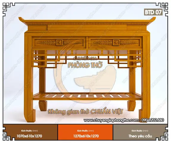 Mẫu Bàn Thờ Đứng Chung Cư Giá Rẻ Hiện Đại Btd07 Mẫu Bàn Thờ Đứng Chung Cư Giá Rẻ Hiện Đại Btd07