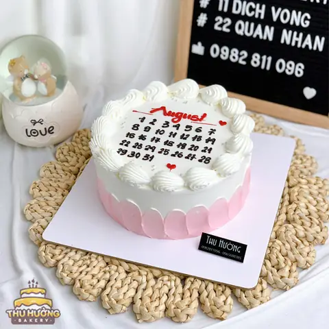 Bánh Sinh Nhật Hai Màu Vẽ Lịch Bánh Sinh Nhật Hai Màu Vẽ Lịch