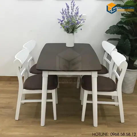 Thông Tin Chi Tiết Sản Phẩm Bộ Bàn Ăn Mango 1m2 + 4 Ghế Trắng Nâu Ba26: Thông Tin Chi Tiết Sản Phẩm Bộ Bàn Ăn Mango 1m2 + 4 Ghế Trắng Nâu Ba26: