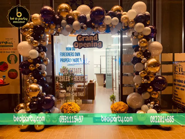 Trang Trí Cổng Bong Bóng Khai Trương - Bé Ơi Party Trang Trí Cổng Bong Bóng Khai Trương - Bé Ơi Party