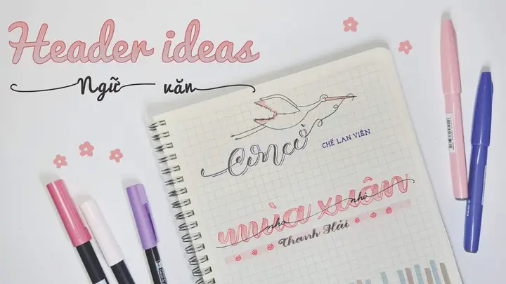 Trang Trí Sổ Calligraphy Bằng Những Vật Liệu Gì?