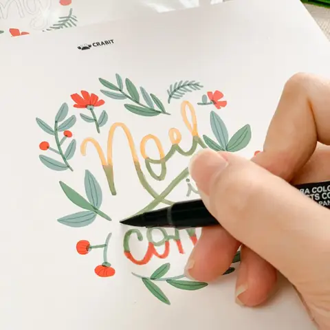Trang Trí Sổ Calligraphy Bằng Những Vật Liệu Gì?