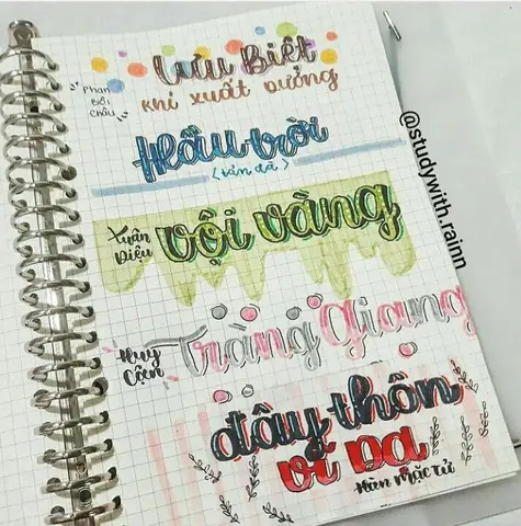 Trang Trí Sổ Calligraphy Bằng Những Vật Liệu Gì?