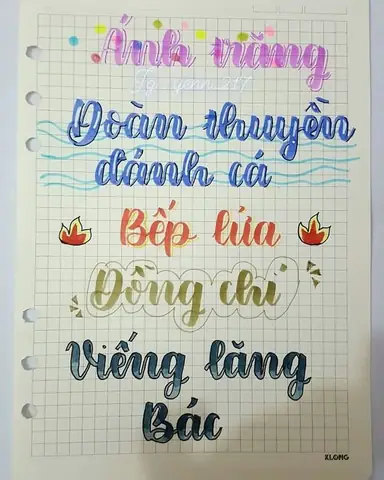 Trang Trí Sổ Calligraphy Bằng Những Vật Liệu Gì?