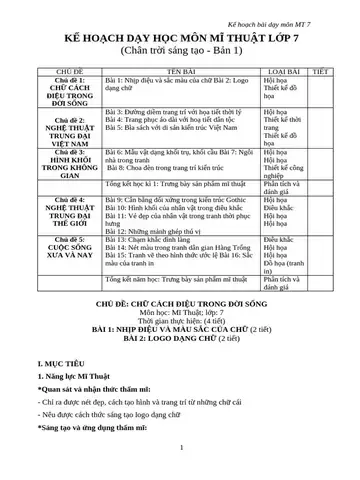 Chữ Trang Trí Trong Đời Sống Mĩ Thuật 7: Khám Phá Vẻ Đẹp Từ Những ...