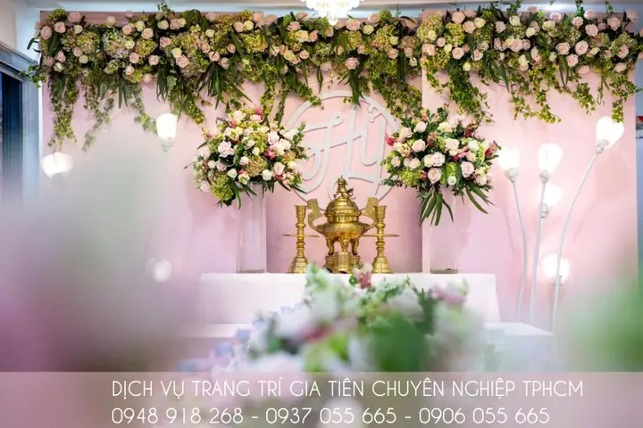 Dịch Vụ Trang Trí Gia Tiên Hoa Tươi Chuyên Nghiệp Tại Tphcm Tông Hồng - Xanh Lá Dịch Vụ Trang Trí Gia Tiên Hoa Tươi Chuyên Nghiệp Tại Tphcm Tông Hồng - Xanh Lá