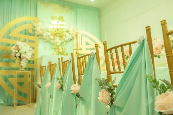 Trọn Gói Trang Trí Gia Tiên Màu Xanh Ngọc Trọn Gói Trang Trí Gia Tiên Màu Xanh Ngọc