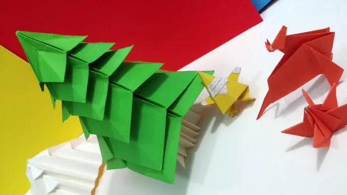Trang Trí Cây Thông Bằng Giấy Origami
