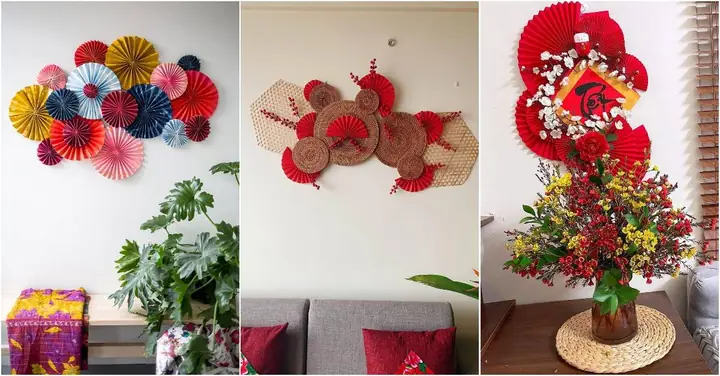 40 Mẫu Quạt Giấy Trang Trí Tết 2026 Đẹp Rực Rỡ, Mang Sắc Xuân Vào ...