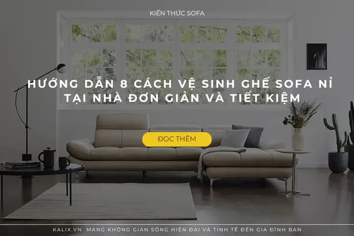 Cách Vệ Sinh Sofa Nỉ