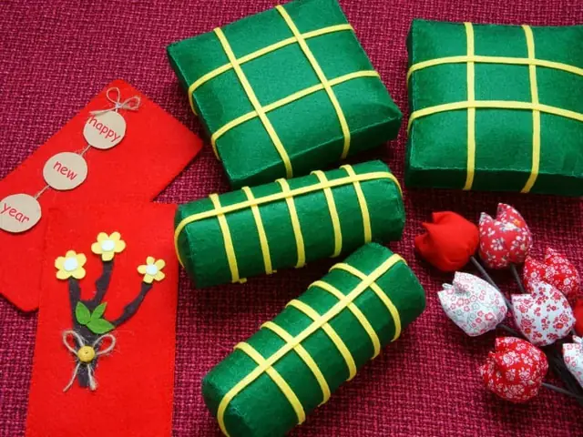 Một Số Mẫu Bánh Chưng, Bánh Tét Bằng Giấy Đẹp