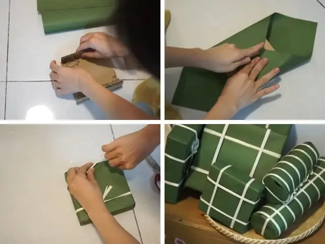 Cách Làm Bánh Chưng Bánh Tét Bằng Giấy Đẹp Trang Trí Tết